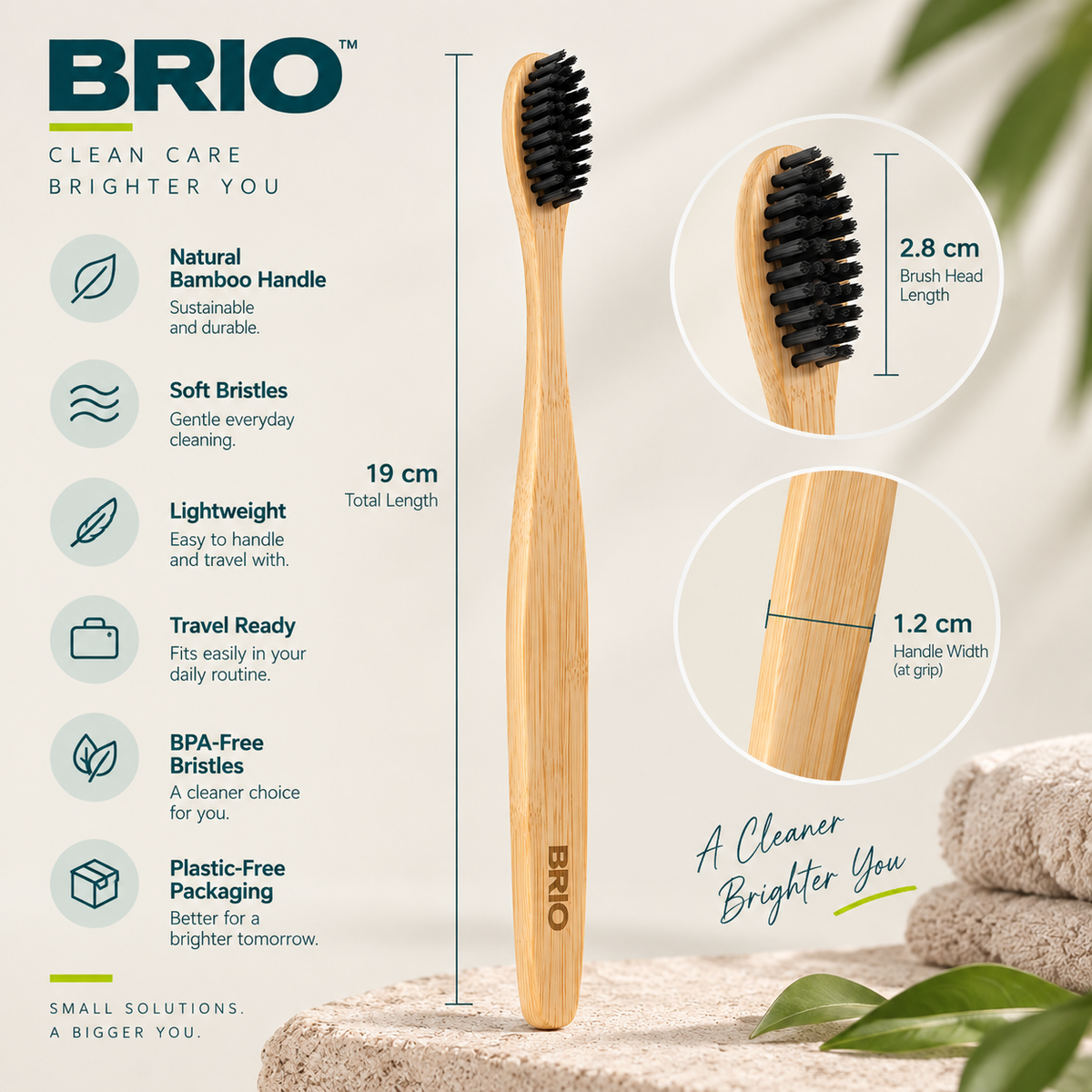 BRIO Bamboo Toothbrush