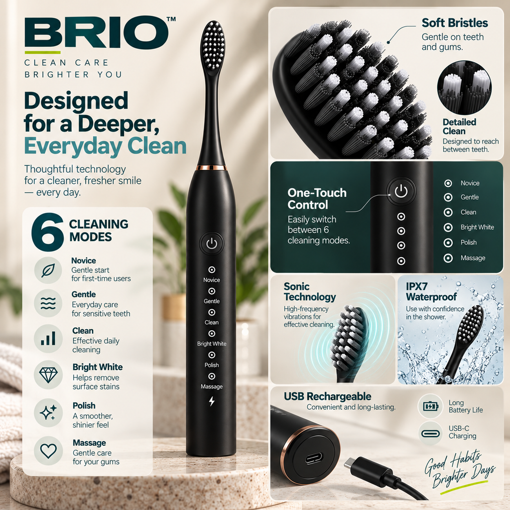 BRIO Sonic Electric Toothbrush