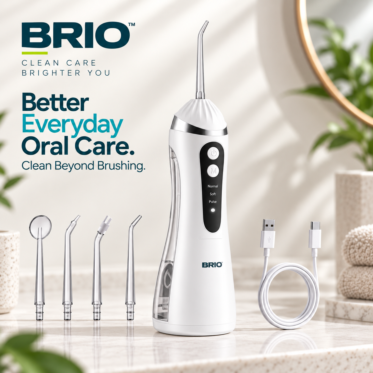 BRIO Portable Water Flosser